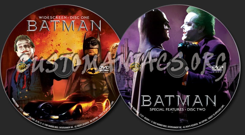 Batman dvd label