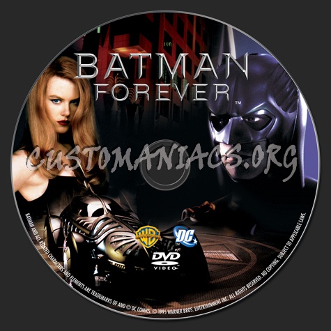 Batman Forever dvd label