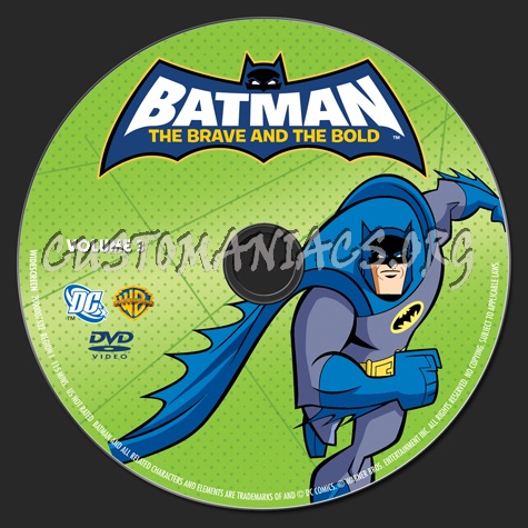 Batman The Brave and the Bold Volume 3 dvd label