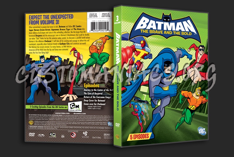 Batman The Brave and the Bold Volume 3 dvd cover
