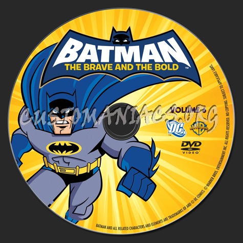 Batman The Brave and the Bold Volume 6 dvd label