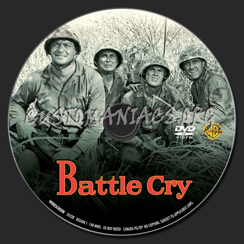 Battle Cry dvd label