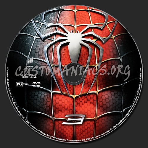 Spider-Man 3 dvd label