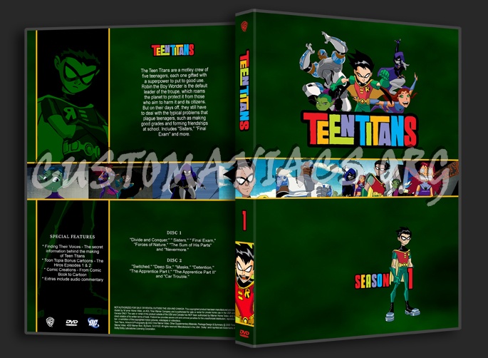 Teen Titans dvd cover