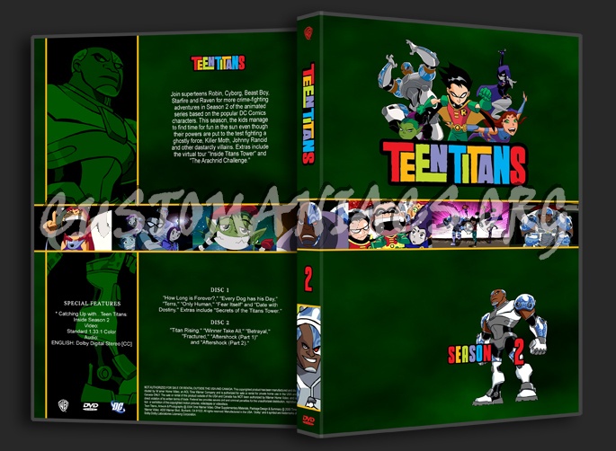 Teen Titans dvd cover