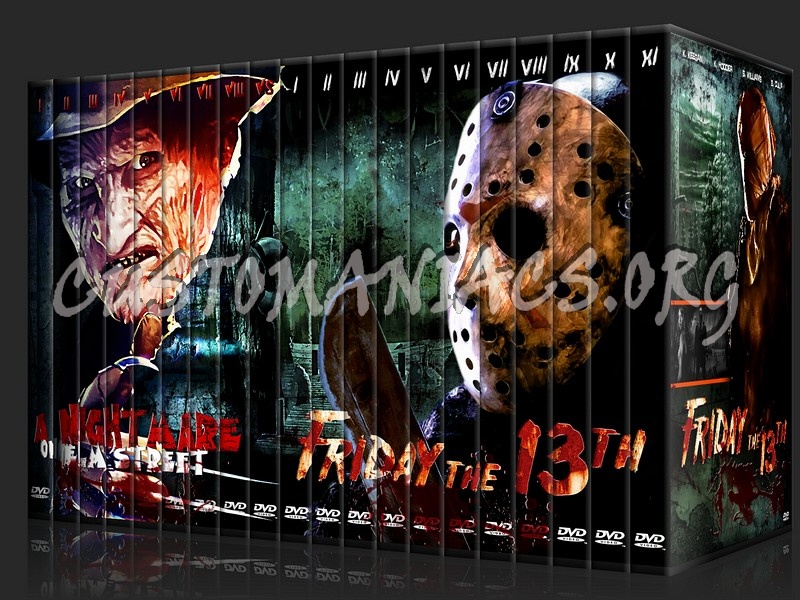 A Nightmare On Elm Street & Friday The 13th dvd cover