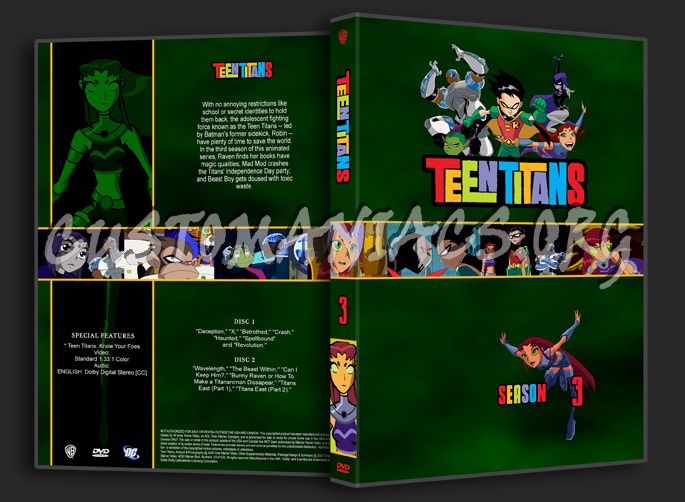 Teen Titans dvd cover