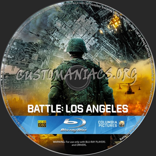 Battle:Los Angeles blu-ray label