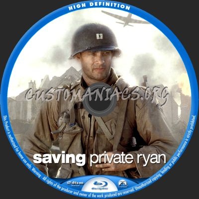 Saving Private Ryan blu-ray label