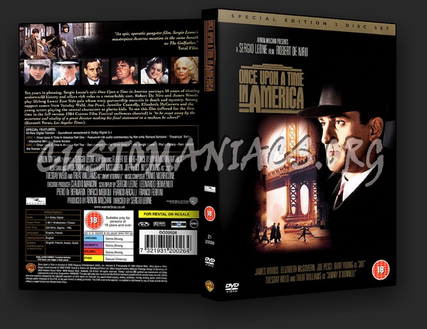 Once Upon a Time in America dvd cover