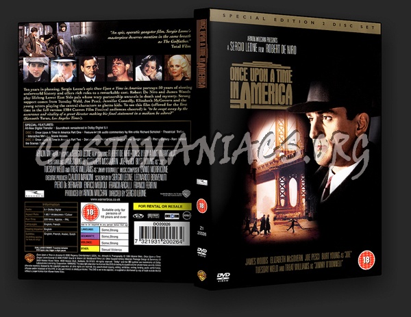 Once Upon a Time in America dvd cover