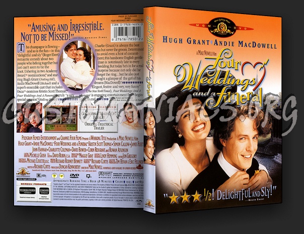 Four Weddings and a Funeral dvd cover