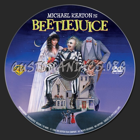 Beetlejuice dvd label