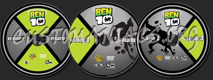 Ben 10 Season 1 dvd label