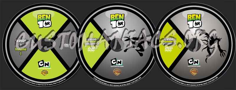 Ben 10 Season 2 dvd label