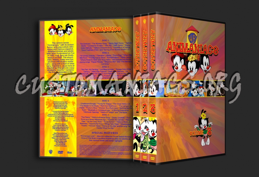 Animaniacs Season 1-3 dvd cover