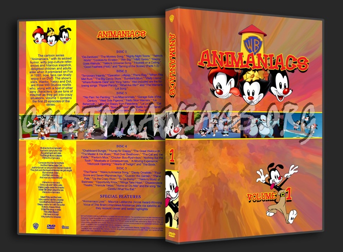 Animaniacs dvd cover