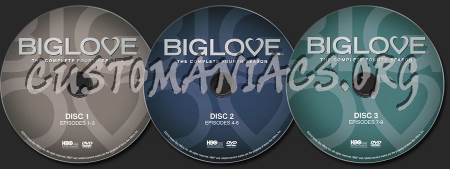 Big Love Season 4 dvd label