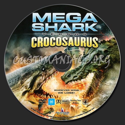 Mega Shark vs Crocosaurus dvd label