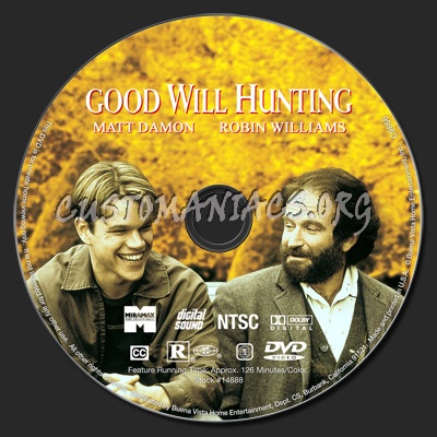 Good Will Hunting dvd label