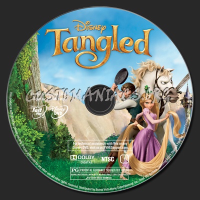 tangled dvd disc