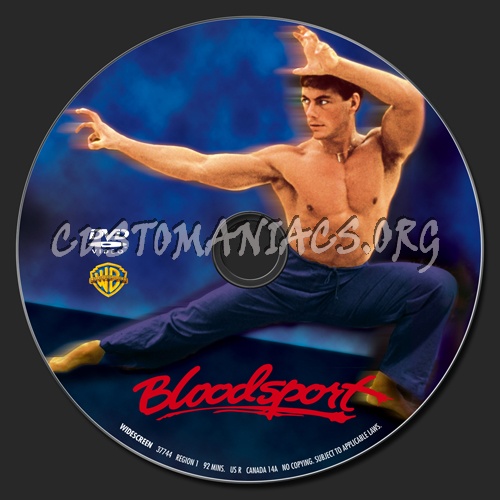 Bloodsport dvd label