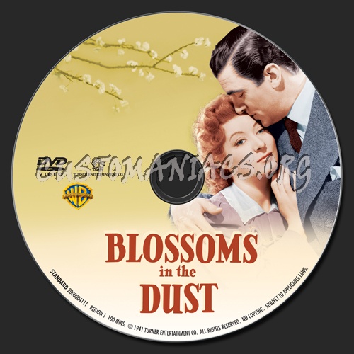 Blossoms in the Dust dvd label