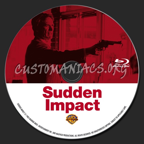 Sudden Impact blu-ray label