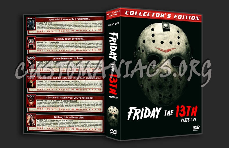 Friday the 13th: Parts 1-6 dvd cover