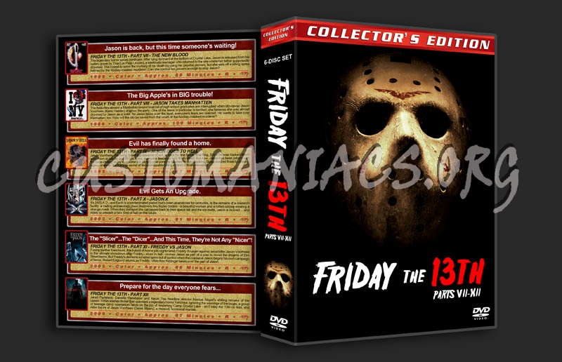Friday the 13th: Parts 7-12 dvd cover