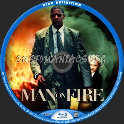 Man On Fire blu-ray label