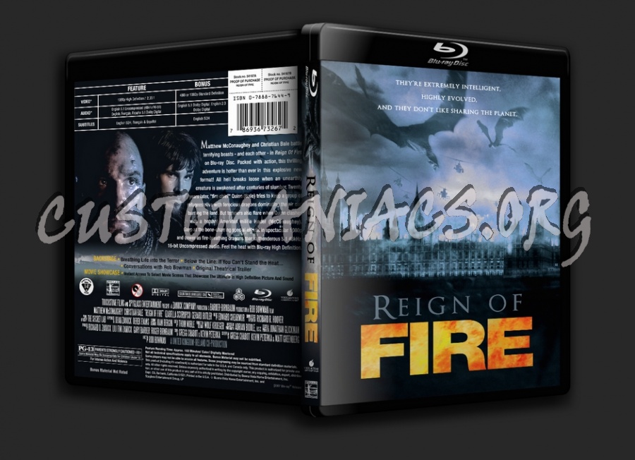Reign of Fire blu-ray cover