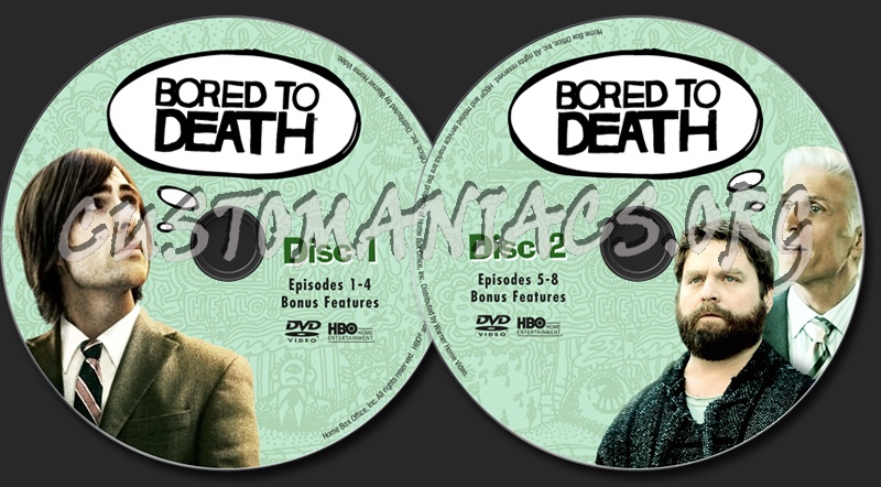 Bored to Death Season 1 dvd label