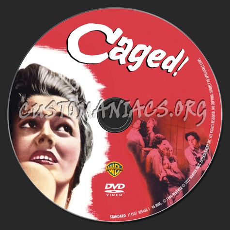 Caged! dvd label