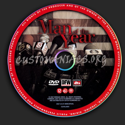 Man of the Year dvd label