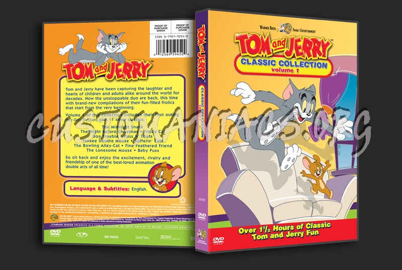 Tom and Jerry Classic Collection Volume 1 dvd cover