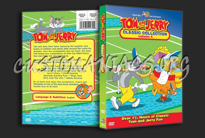 Tom and Jerry Classic Collection Volume 4 dvd cover