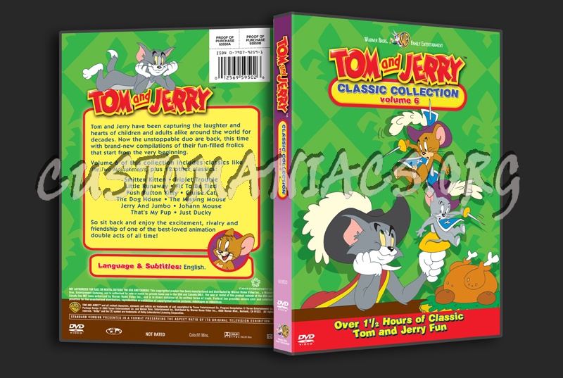 Tom and Jerry Classic Collection Volume 6 dvd cover