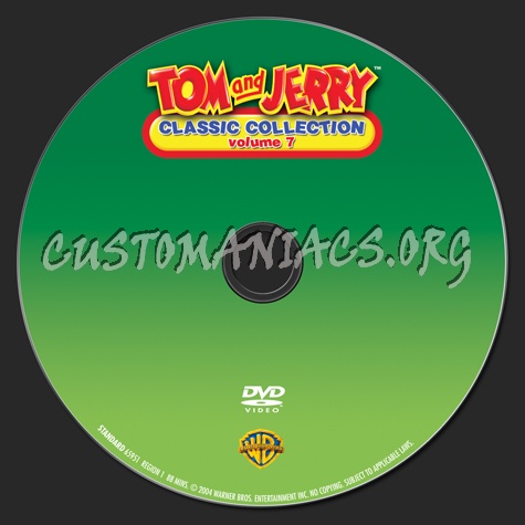Tom and Jerry Classic Collection Volume 7 dvd label