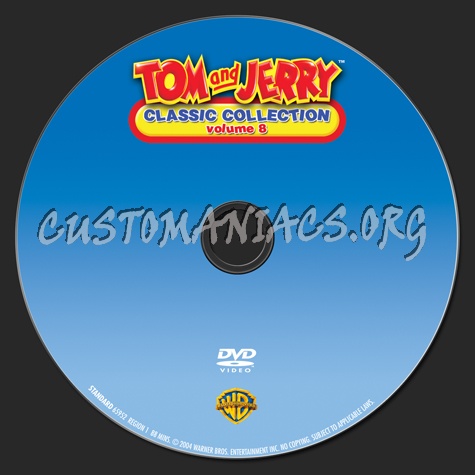 Tom and Jerry Classic Collection Volume 8 dvd label