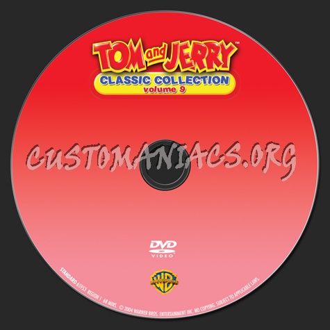 Tom and Jerry Classic Collection Volume 9 dvd label