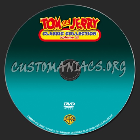 Tom and Jerry Classic Collection Volume 11 dvd label