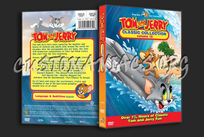 Tom and Jerry Classic Collection Volume 12 dvd cover