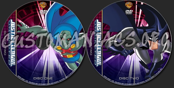 Justice League Unlimited - Season 2 - TV Collection dvd label