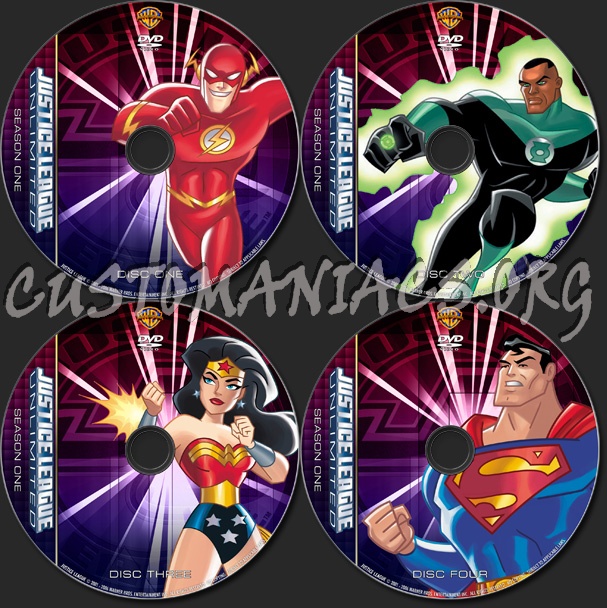 Justice League Unlimited - Season 1 - TV Collection dvd label