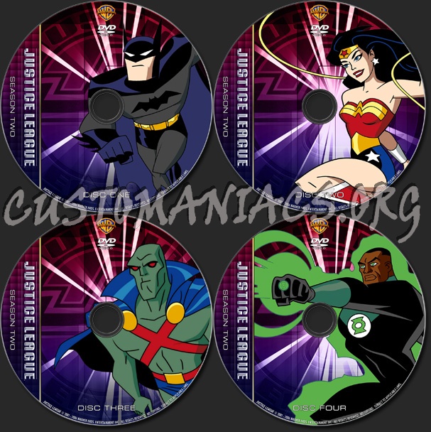 Justice League - Season 2 - TV Collection dvd label