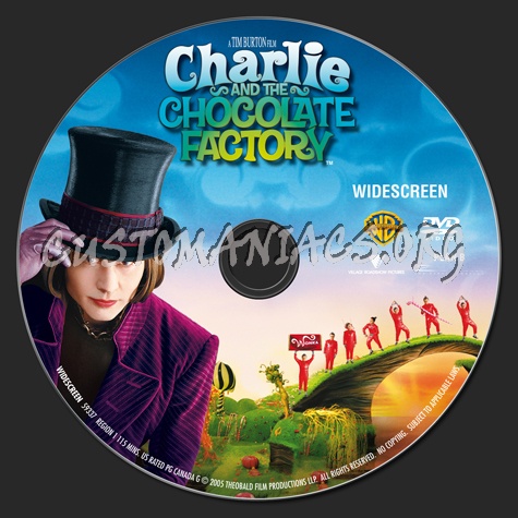 Charlie and the Chocolate Factory dvd label