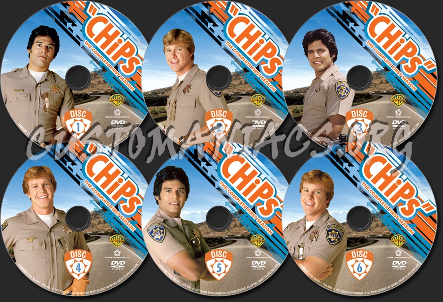 Chips Season 1 dvd label