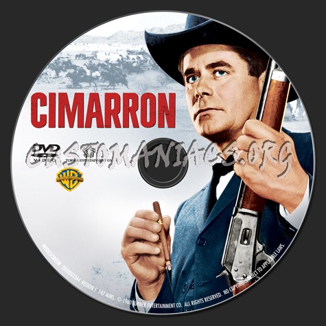 Cimarron dvd label