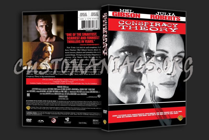 Conspiracy Theory dvd cover - DVD Covers & Labels by Customaniacs